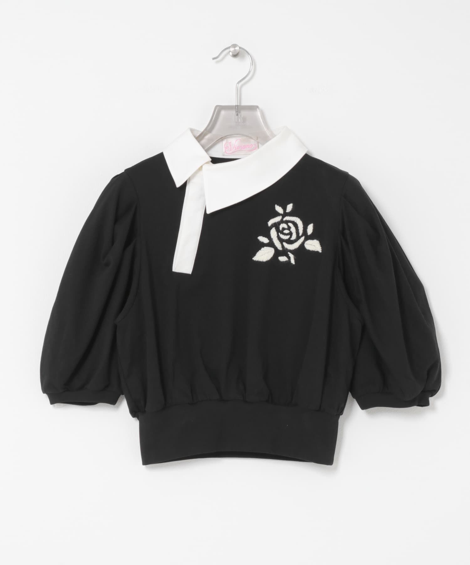 URBAN RESEARCH「VIVIANO　HAND EMBROIDERED RUGBY SHIRTS」|シャツ・ブラウス|ブラック