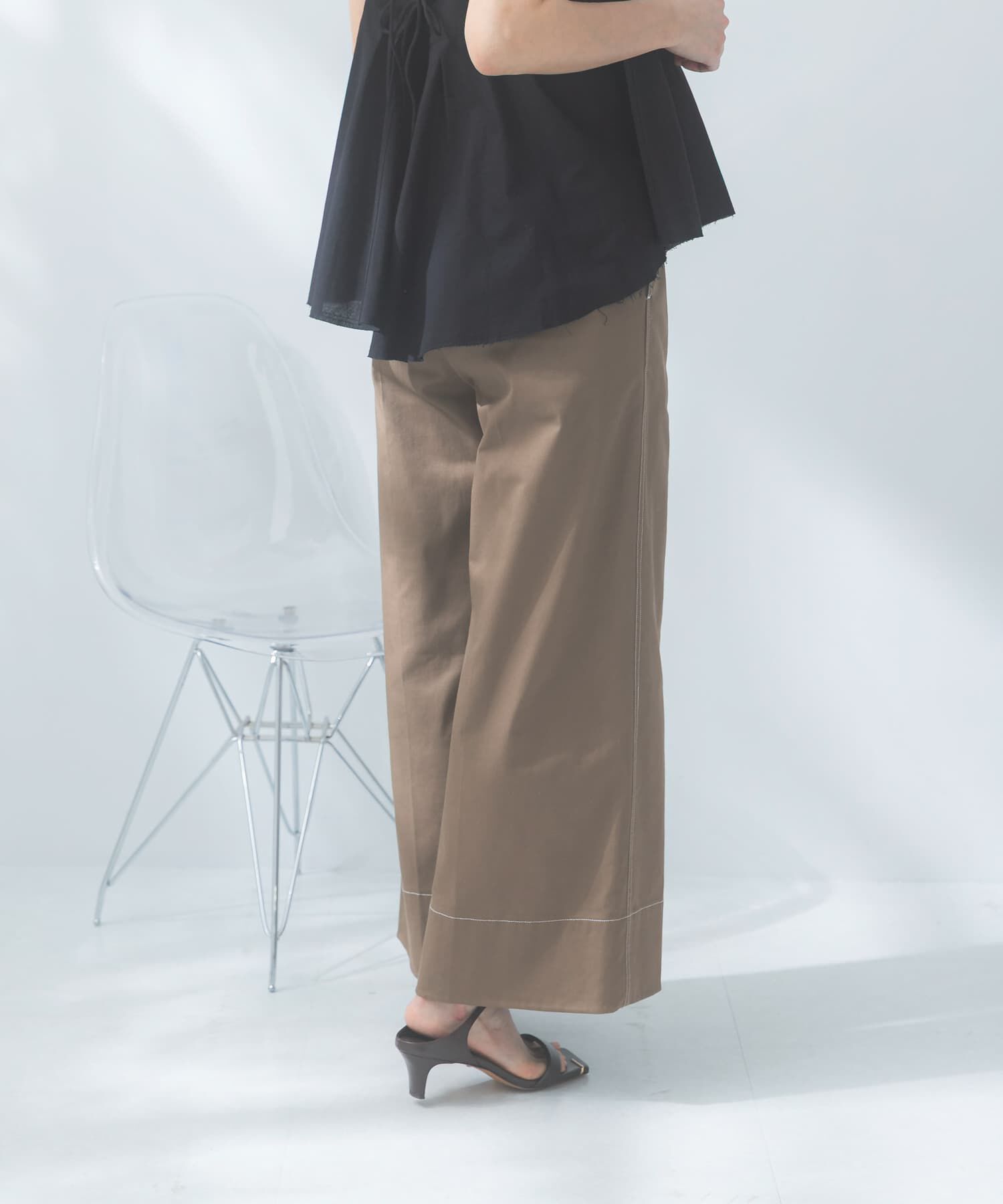 URBAN RESEARCH ROSSO「コットンツイルワイドパンツ」|その他|