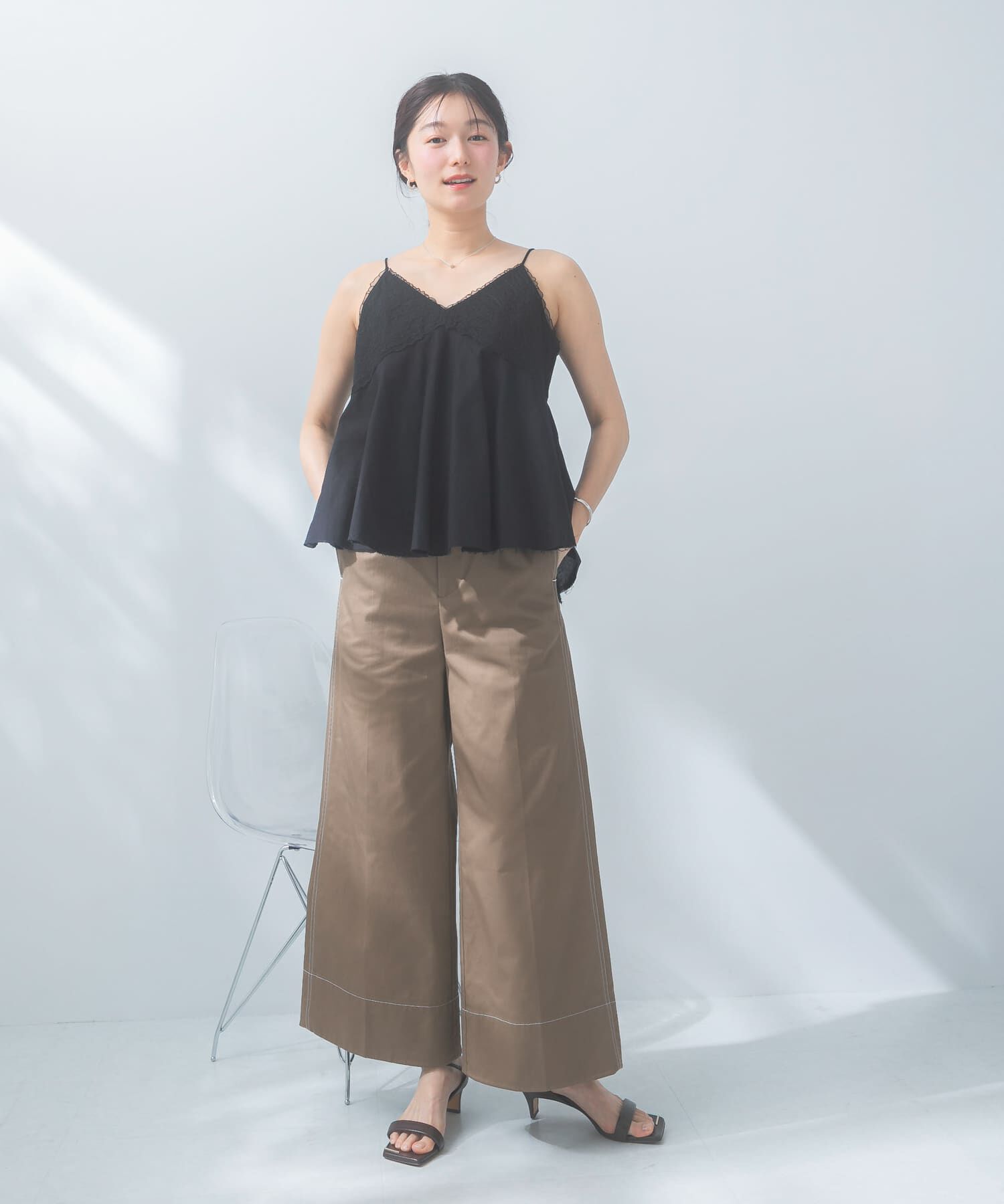 URBAN RESEARCH ROSSO「コットンツイルワイドパンツ」|その他|