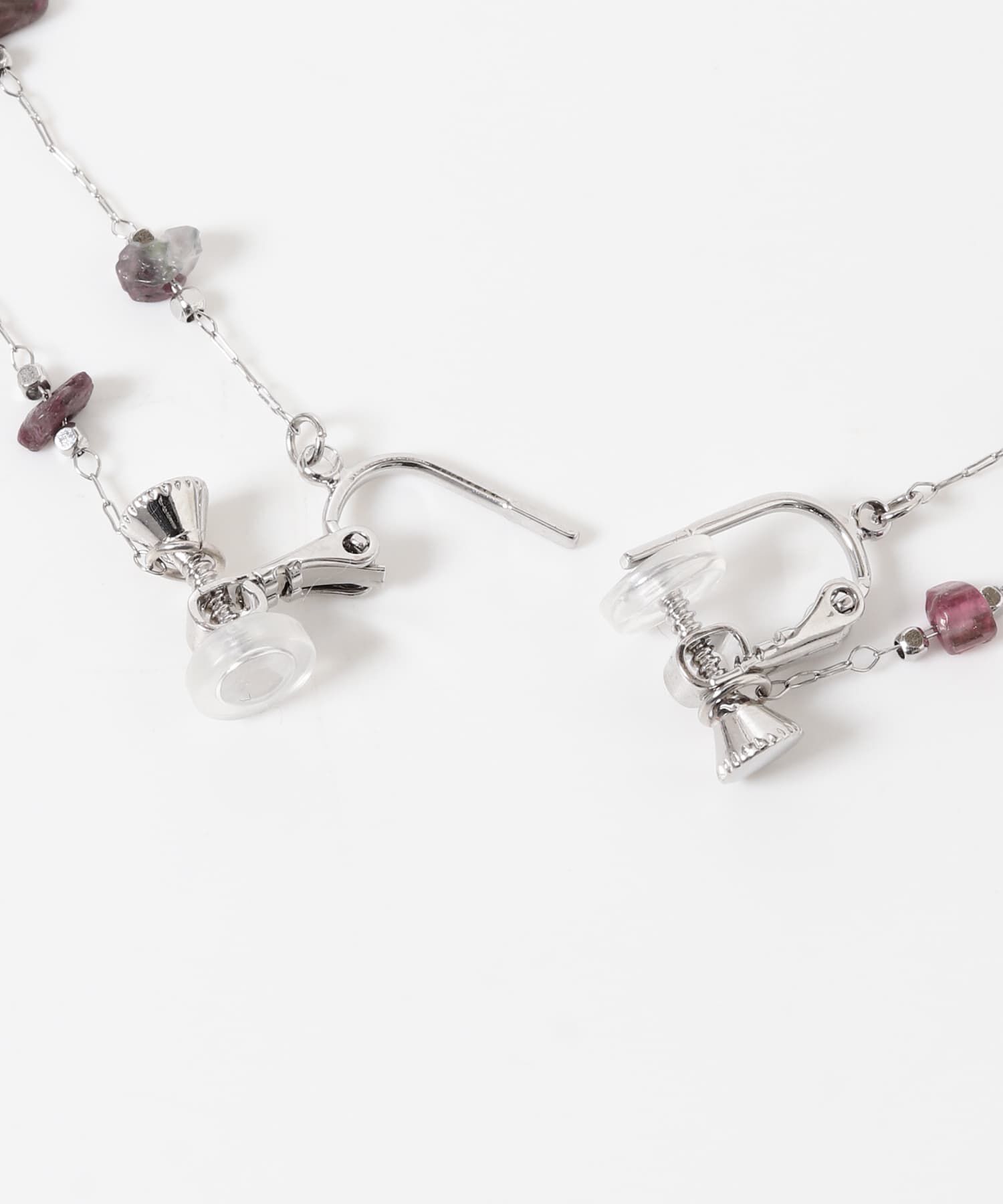 SMELLY「ストーンビーズチェーンイヤリング」|イヤリング|