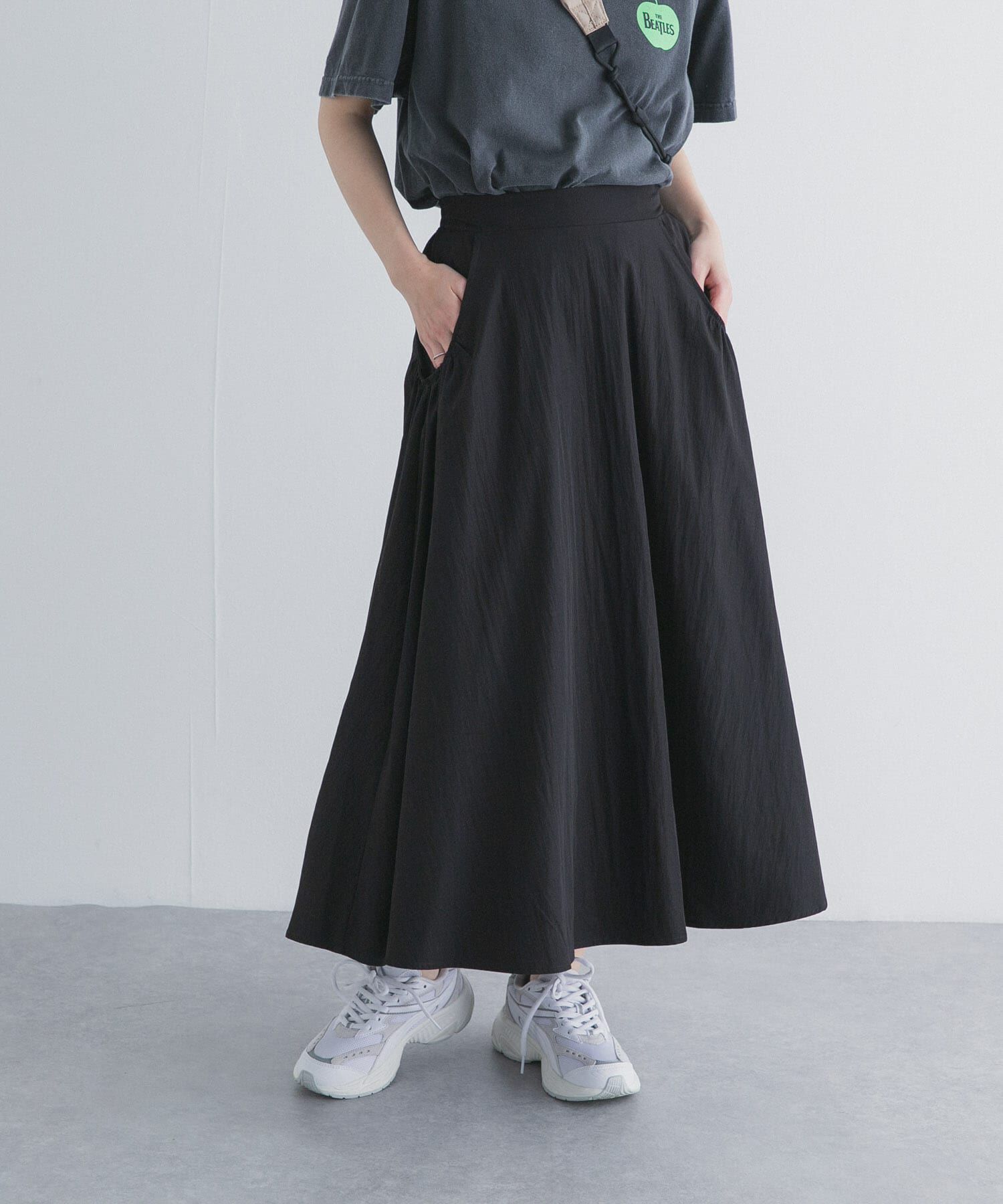 URBAN RESEARCH DOORS「撥水ポケットギャザースカート」|スカート|