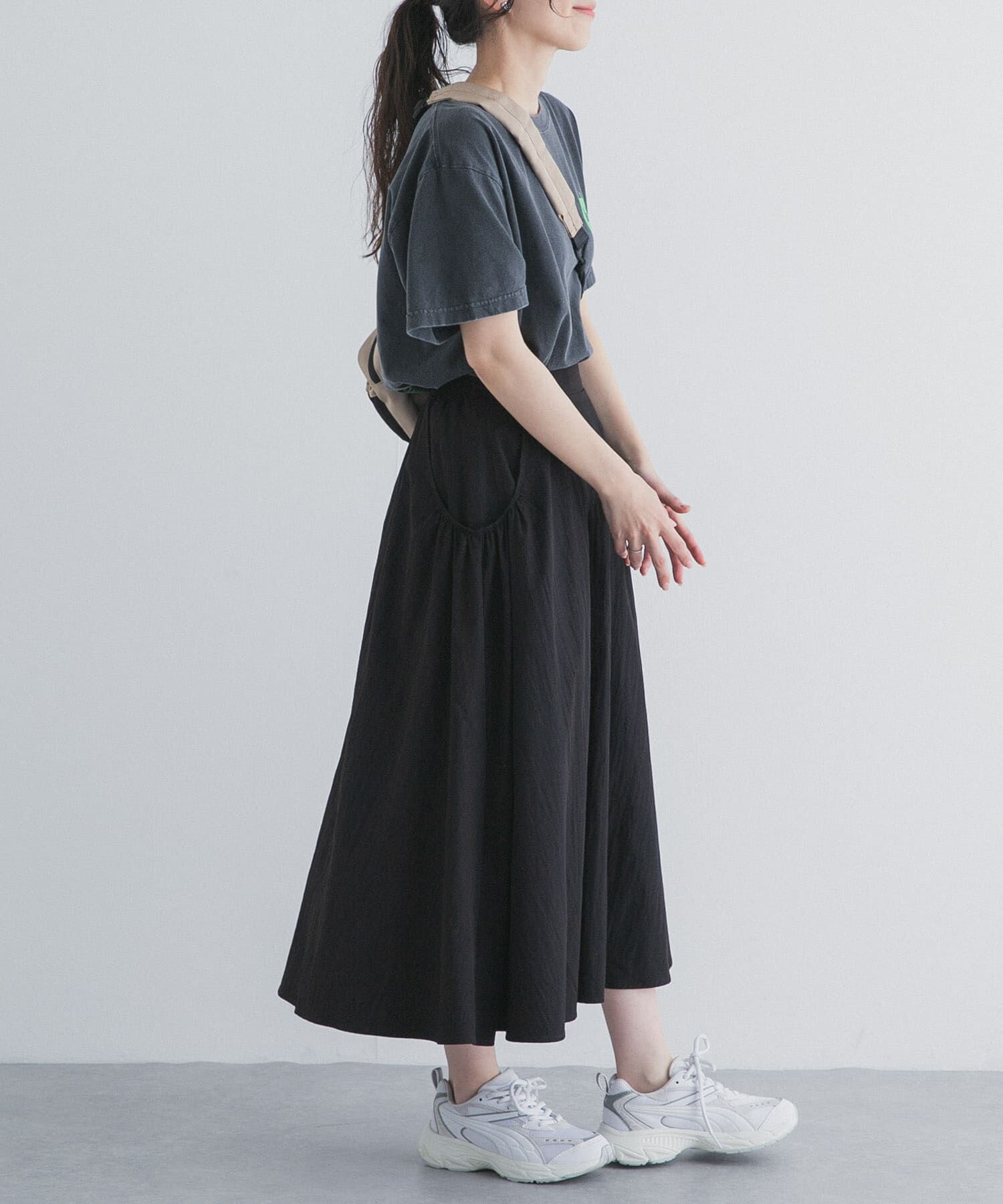 URBAN RESEARCH DOORS「撥水ポケットギャザースカート」|スカート|