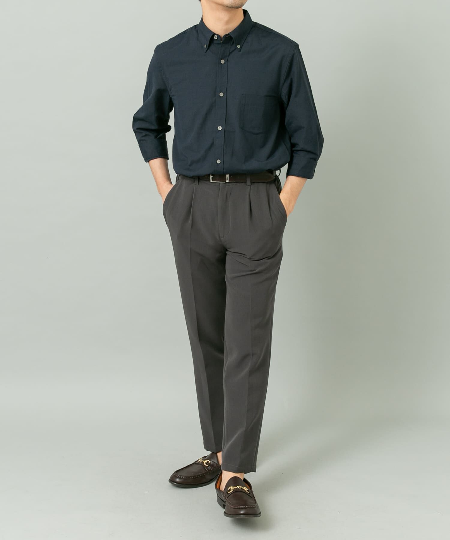 URBAN RESEARCH ROSSO「ハイパフォーマンスリネン七分袖シャツ」|シャツ・ブラウス|