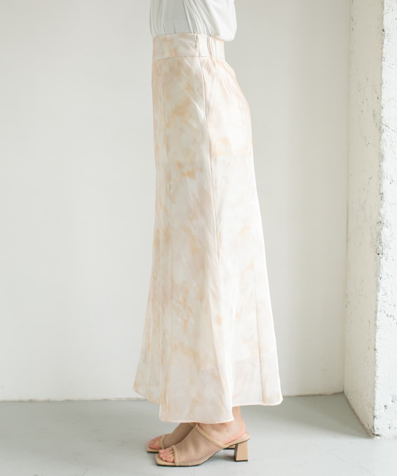  「タイダイプリントシャイニースカート」|スカート|