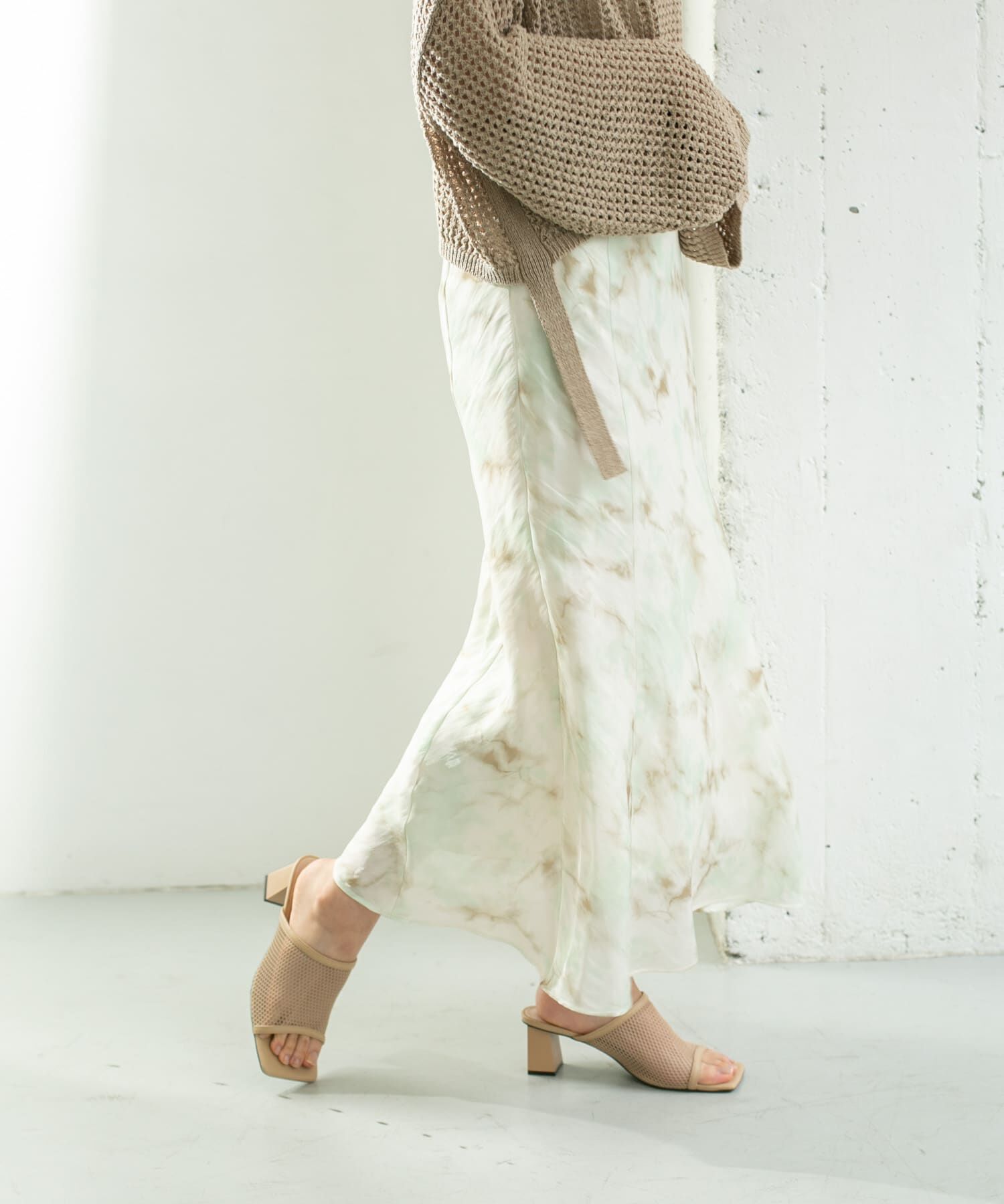  「タイダイプリントシャイニースカート」|スカート|