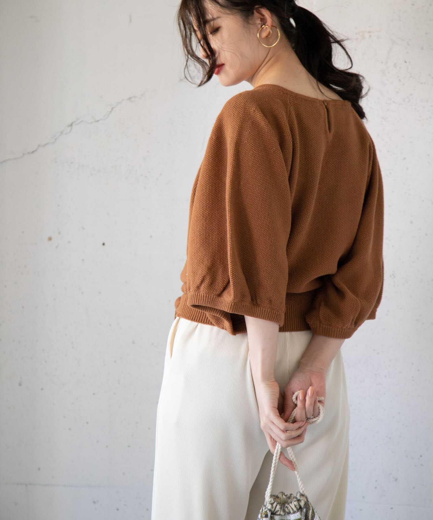  「バルーンスリーブニット」|ニット・セーター|