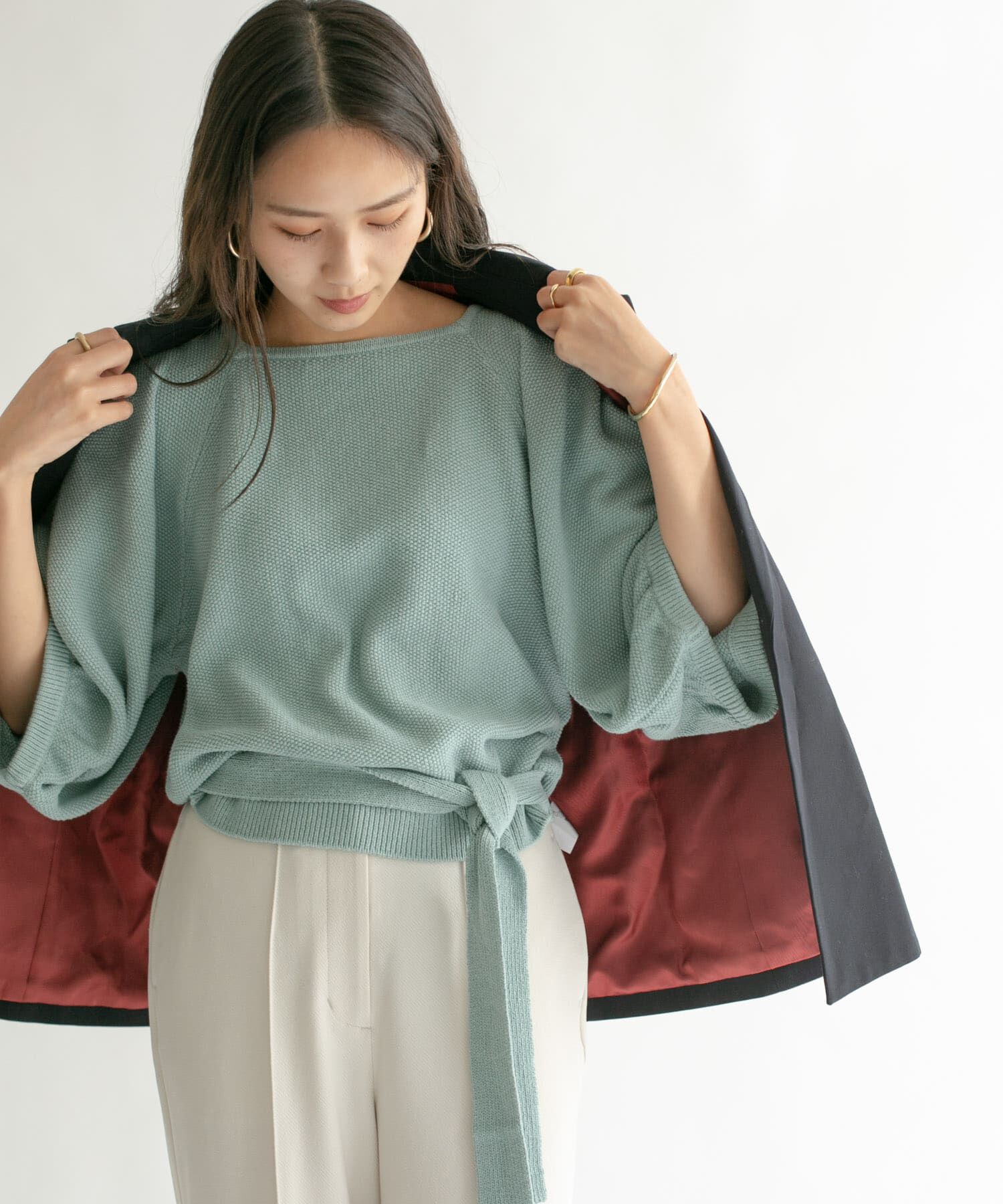  「バルーンスリーブニット」|ニット・セーター|