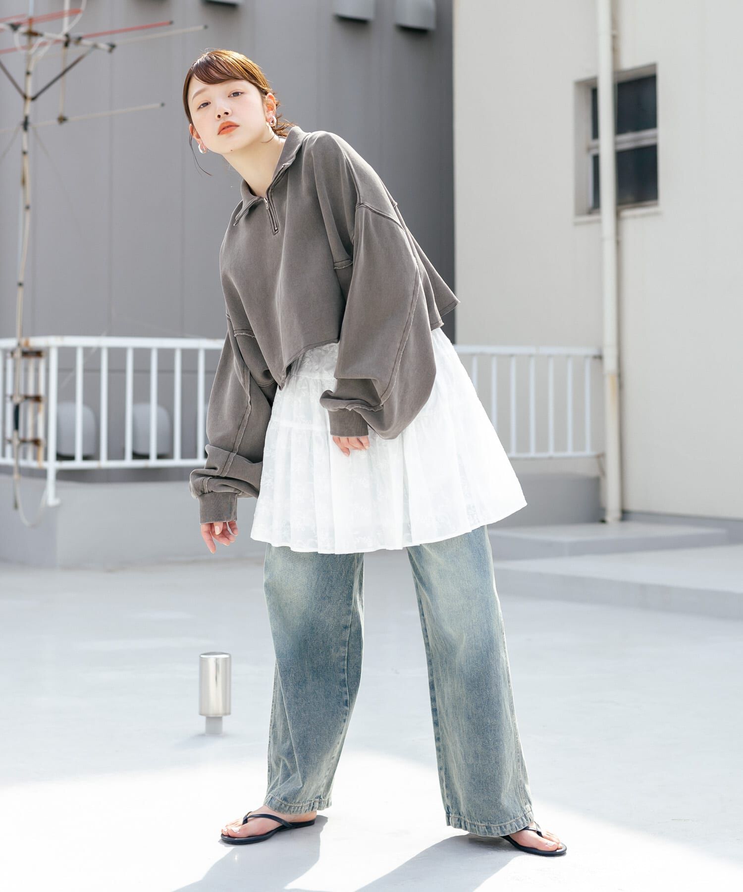  「エンブロイダリーミニスカート」|スカート|