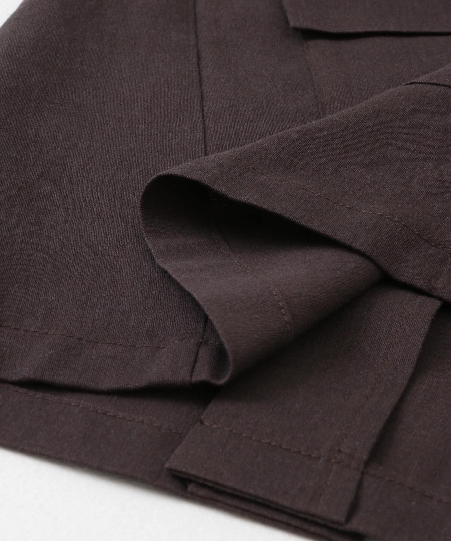  「ミリタリーシアーベスト」|ノーカラーコート|