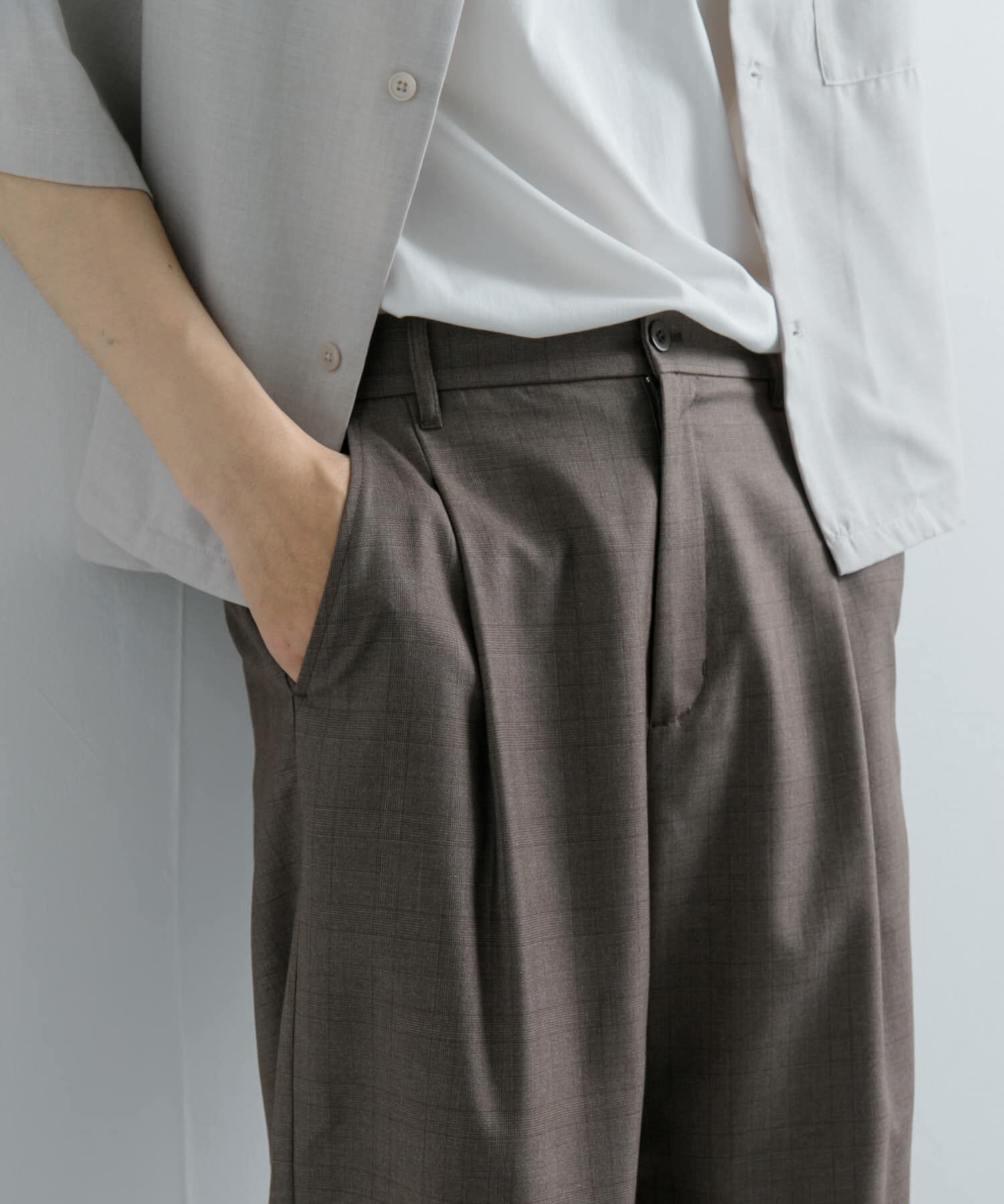 SENSE OF PLACE by URBAN RESEARCH「チェックワンタックワイドスラックス」|その他|