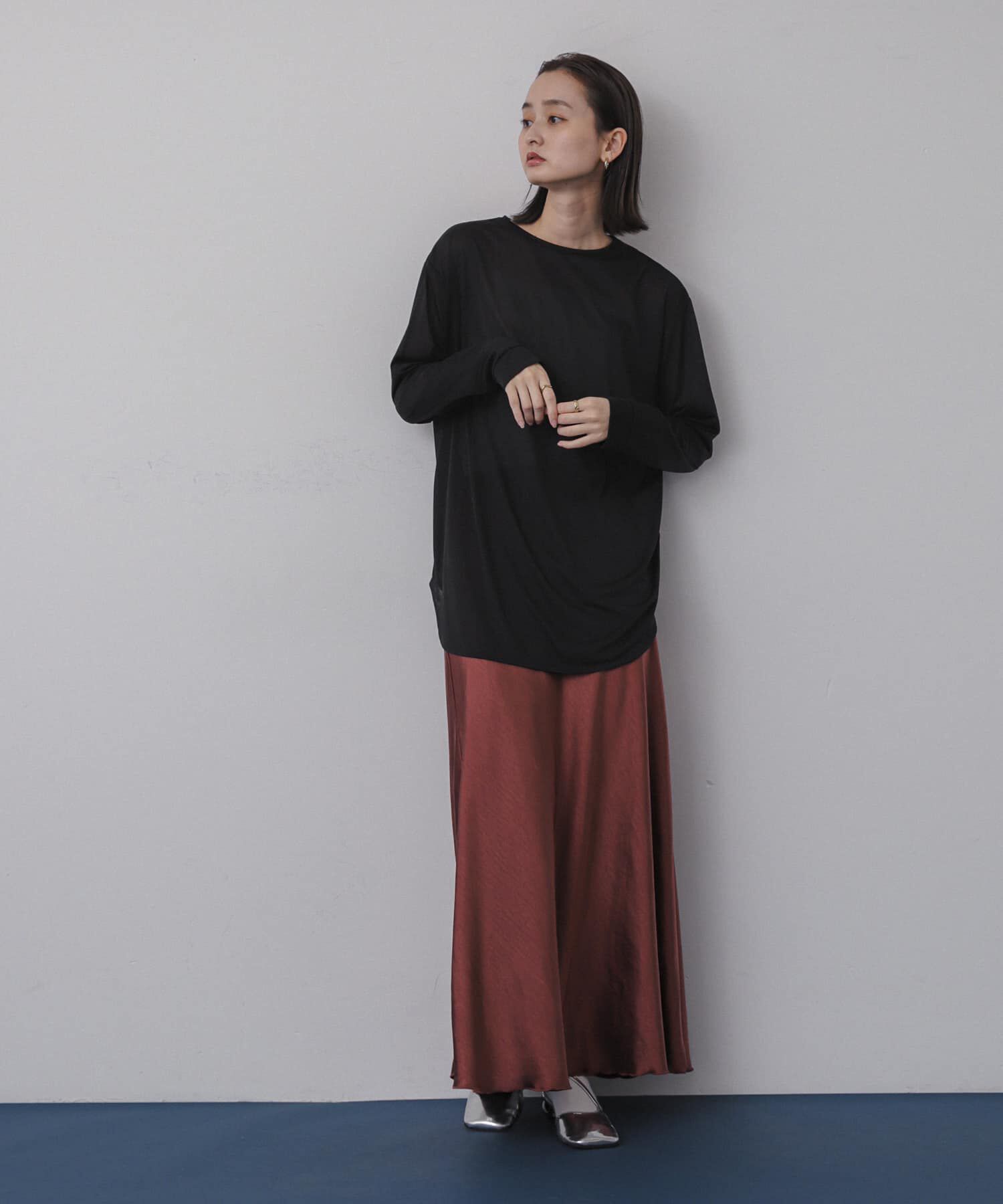 SENSE OF PLACE by URBAN RESEARCH「ラウンドテールシアールーズトップ」|Tシャツ・カットソー|