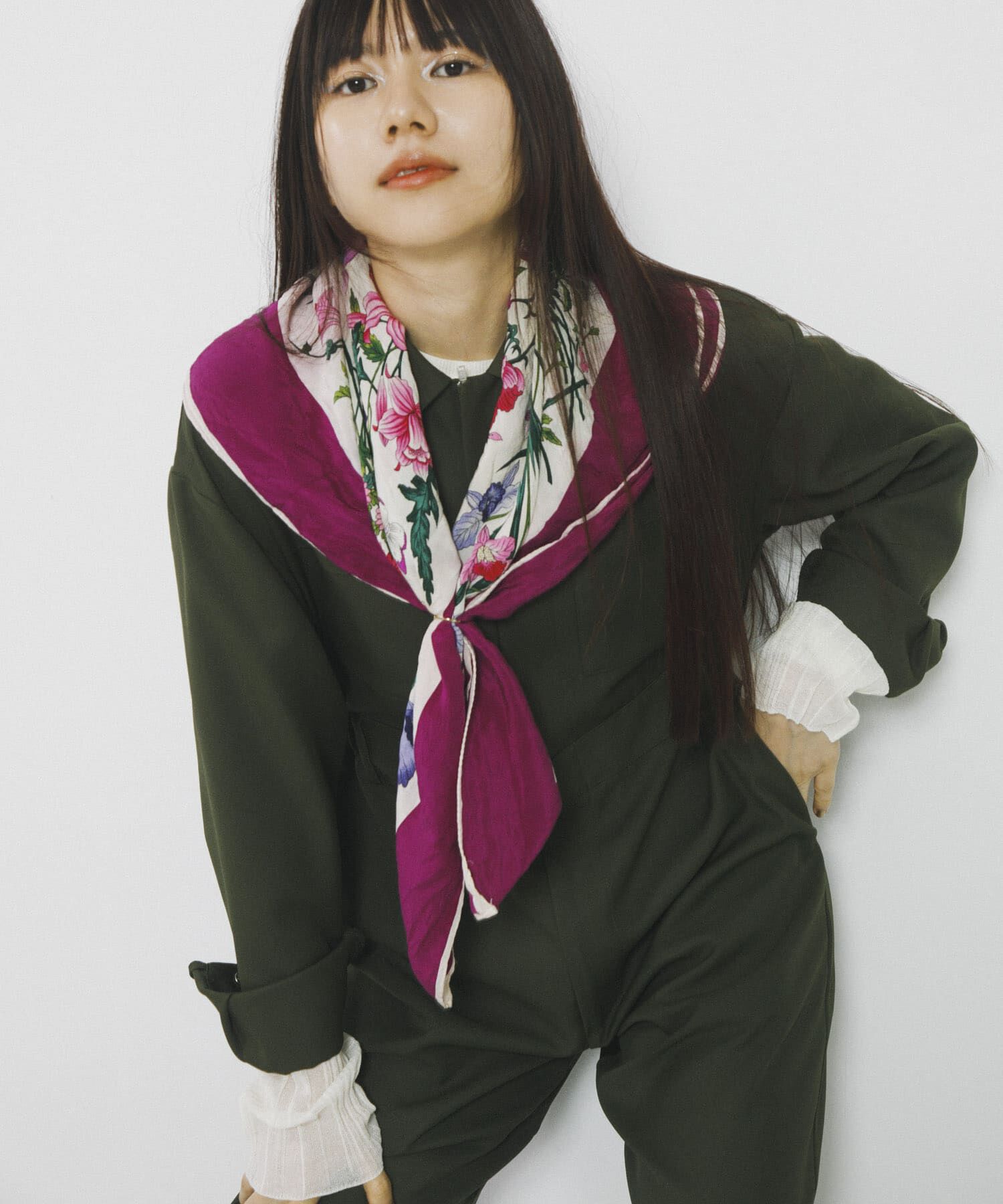 SENSE OF PLACE by URBAN RESEARCH「『別注』さらさ&times;SENSE OF PLACE　ソフトツイルジャンプスーツ」|スカート|