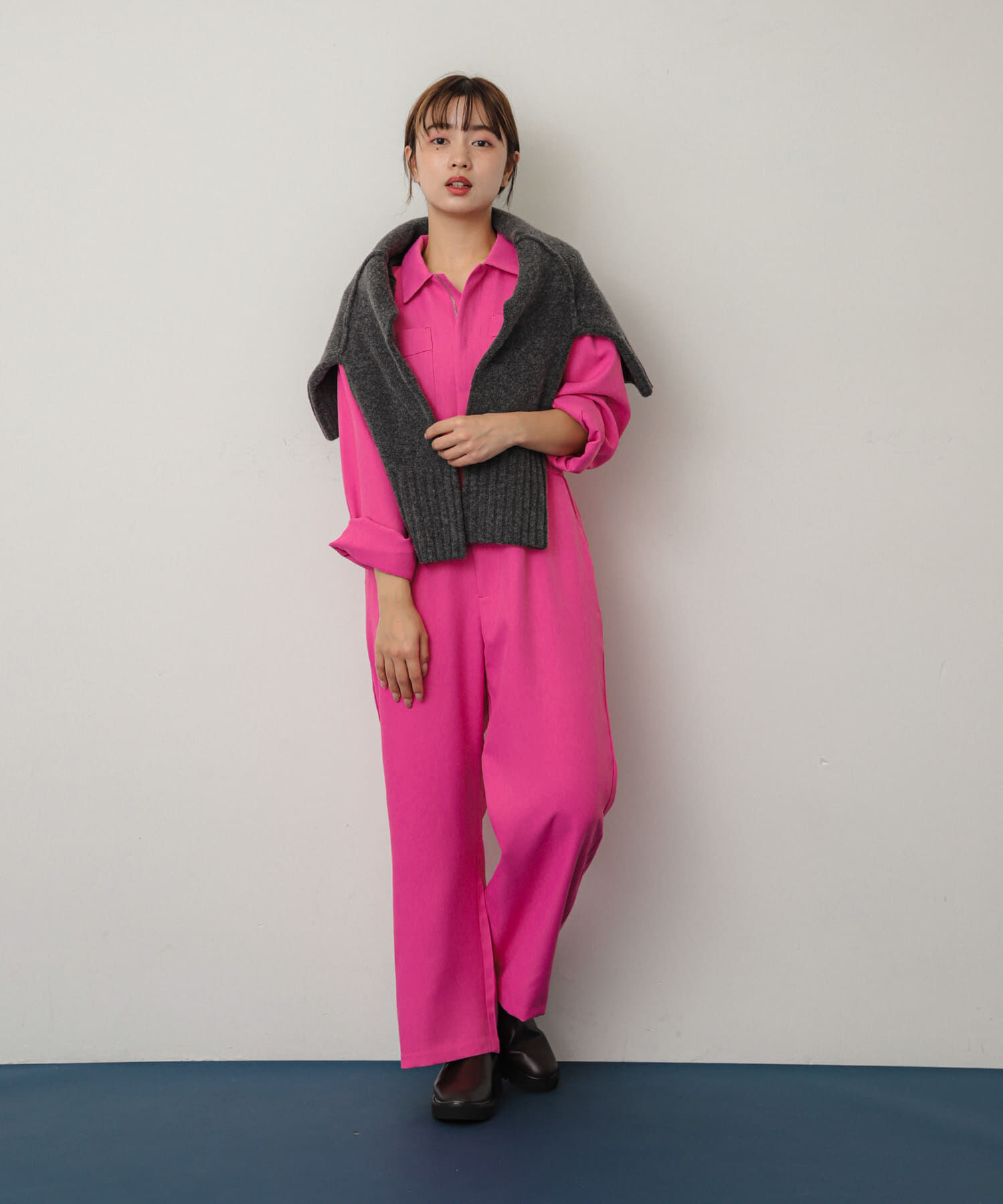 SENSE OF PLACE by URBAN RESEARCH「『別注』さらさ&times;SENSE OF PLACE　ソフトツイルジャンプスーツ」|スカート|