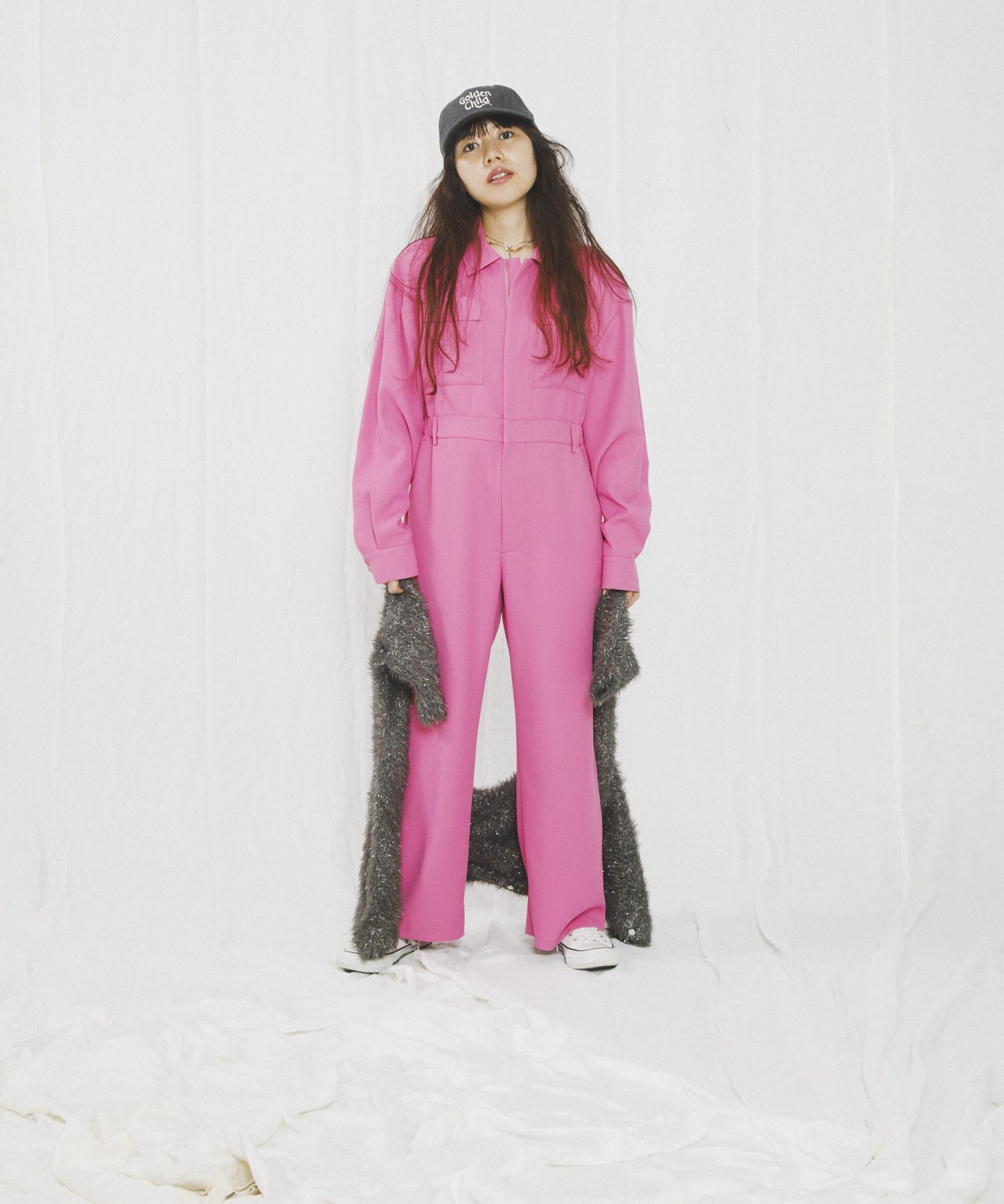 SENSE OF PLACE by URBAN RESEARCH「『別注』さらさ&times;SENSE OF PLACE　ソフトツイルジャンプスーツ」|スカート|