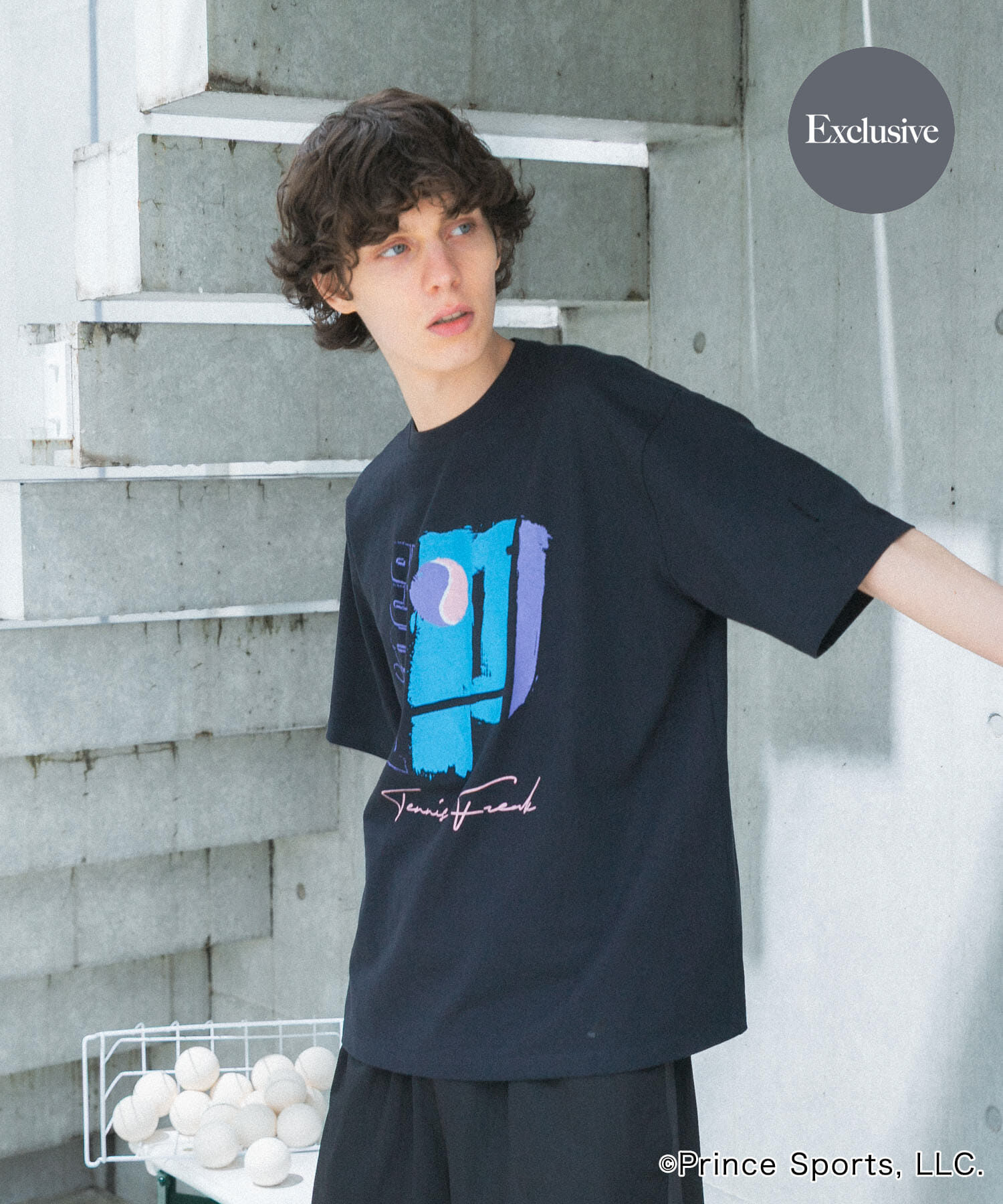 SENSE OF PLACE by URBAN RESEARCH「『別注』prince　グラフィックショートスリーブTシャツ」|Tシャツ・カットソー|チャコールグレー