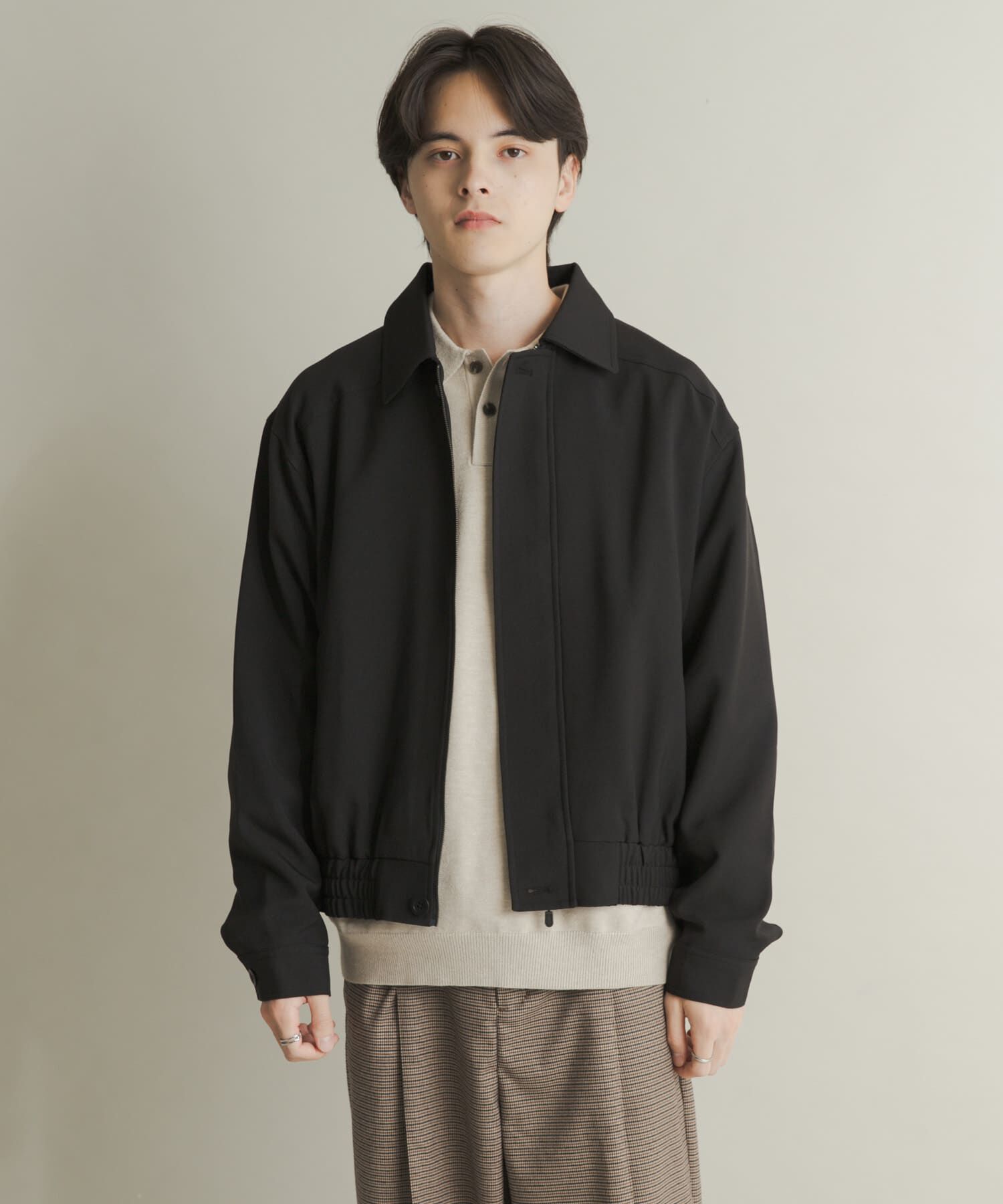 SENSE OF PLACE by URBAN RESEARCH「メランジバルーンジップブルゾン」|ブルゾン・スタジャン|