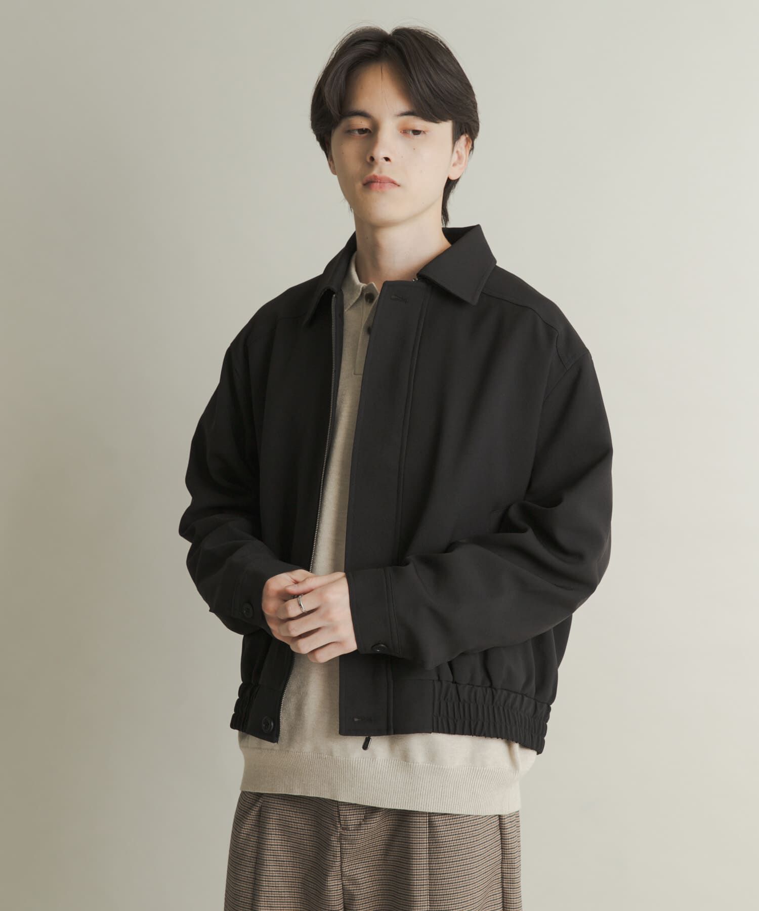 SENSE OF PLACE by URBAN RESEARCH「メランジバルーンジップブルゾン」|ブルゾン・スタジャン|