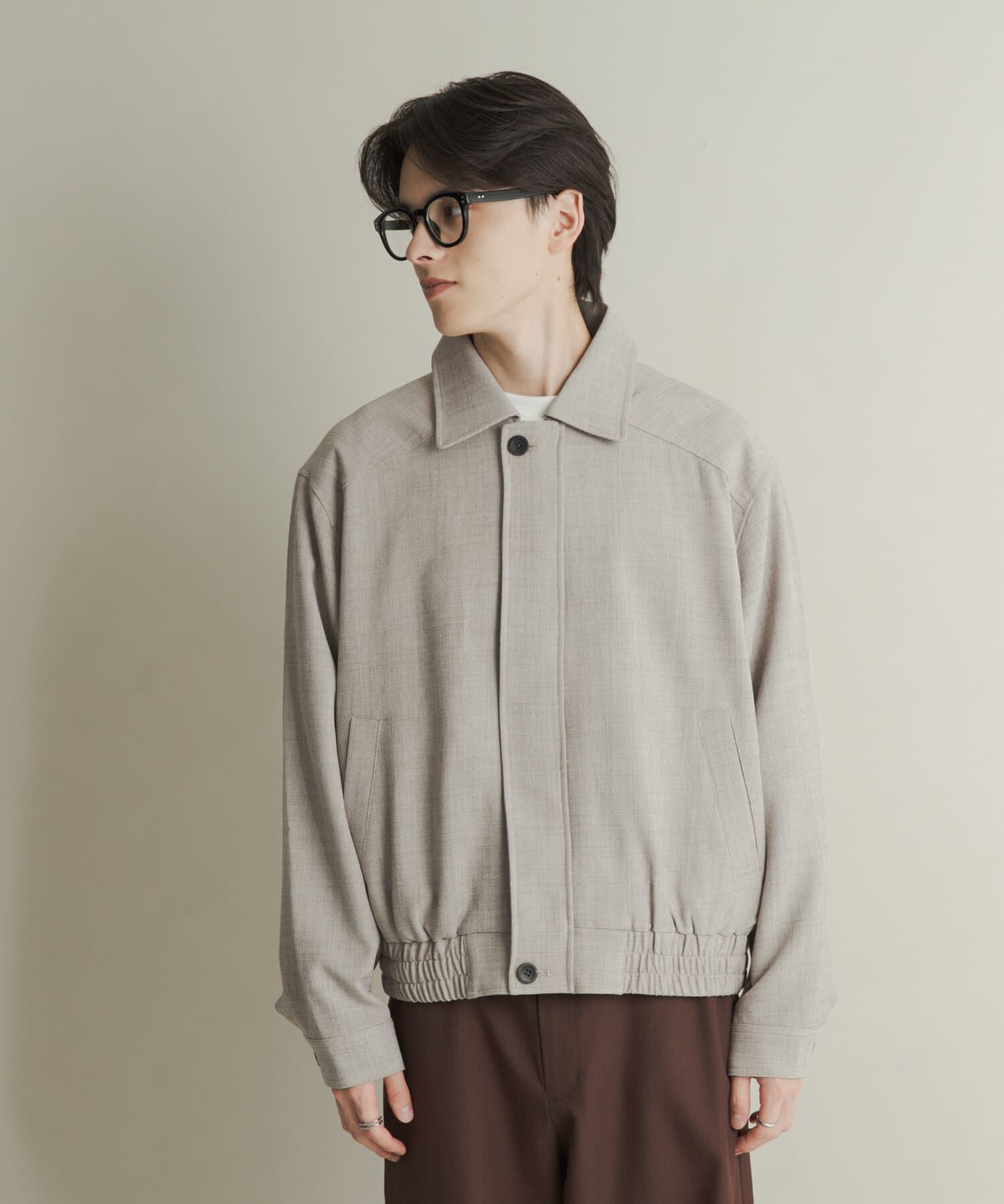 SENSE OF PLACE by URBAN RESEARCH「メランジバルーンジップブルゾン」|ブルゾン・スタジャン|