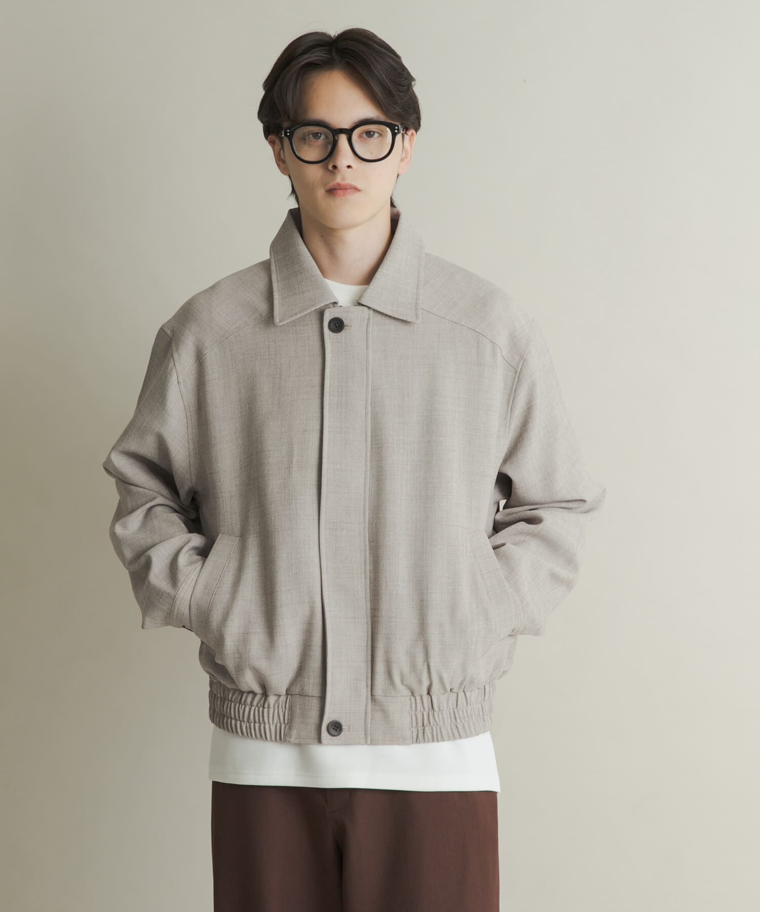 SENSE OF PLACE by URBAN RESEARCH「メランジバルーンジップブルゾン」|ブルゾン・スタジャン|