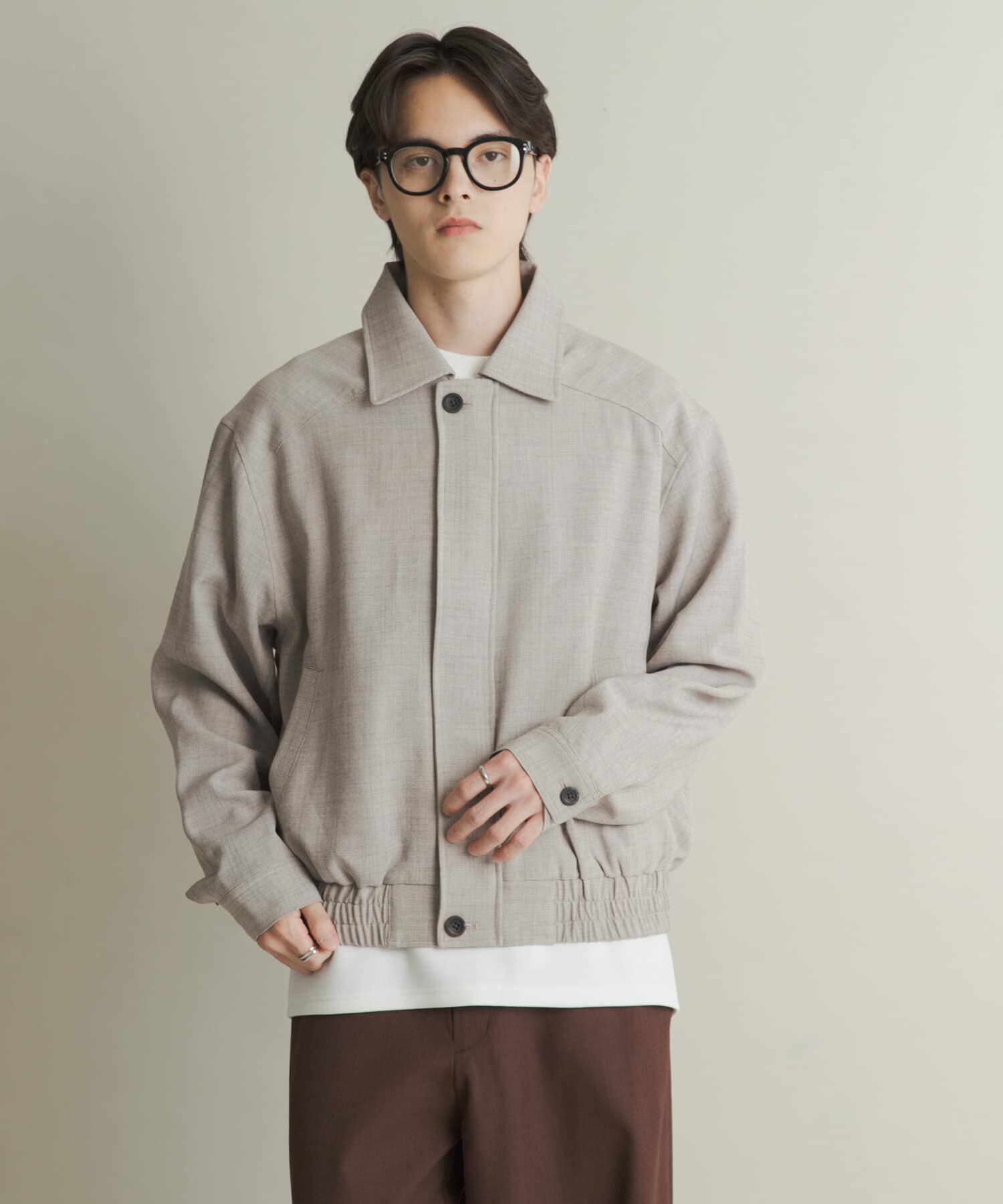 SENSE OF PLACE by URBAN RESEARCH「メランジバルーンジップブルゾン」|ブルゾン・スタジャン|