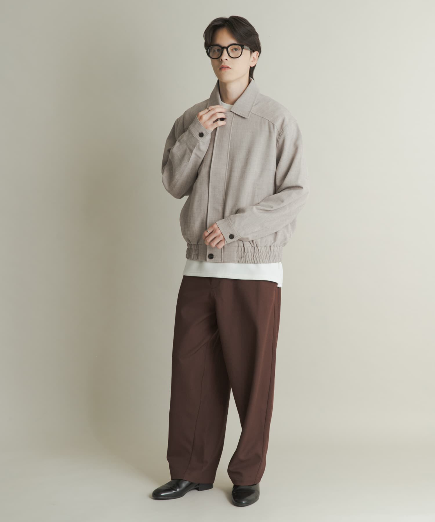 SENSE OF PLACE by URBAN RESEARCH「メランジバルーンジップブルゾン」|ブルゾン・スタジャン|