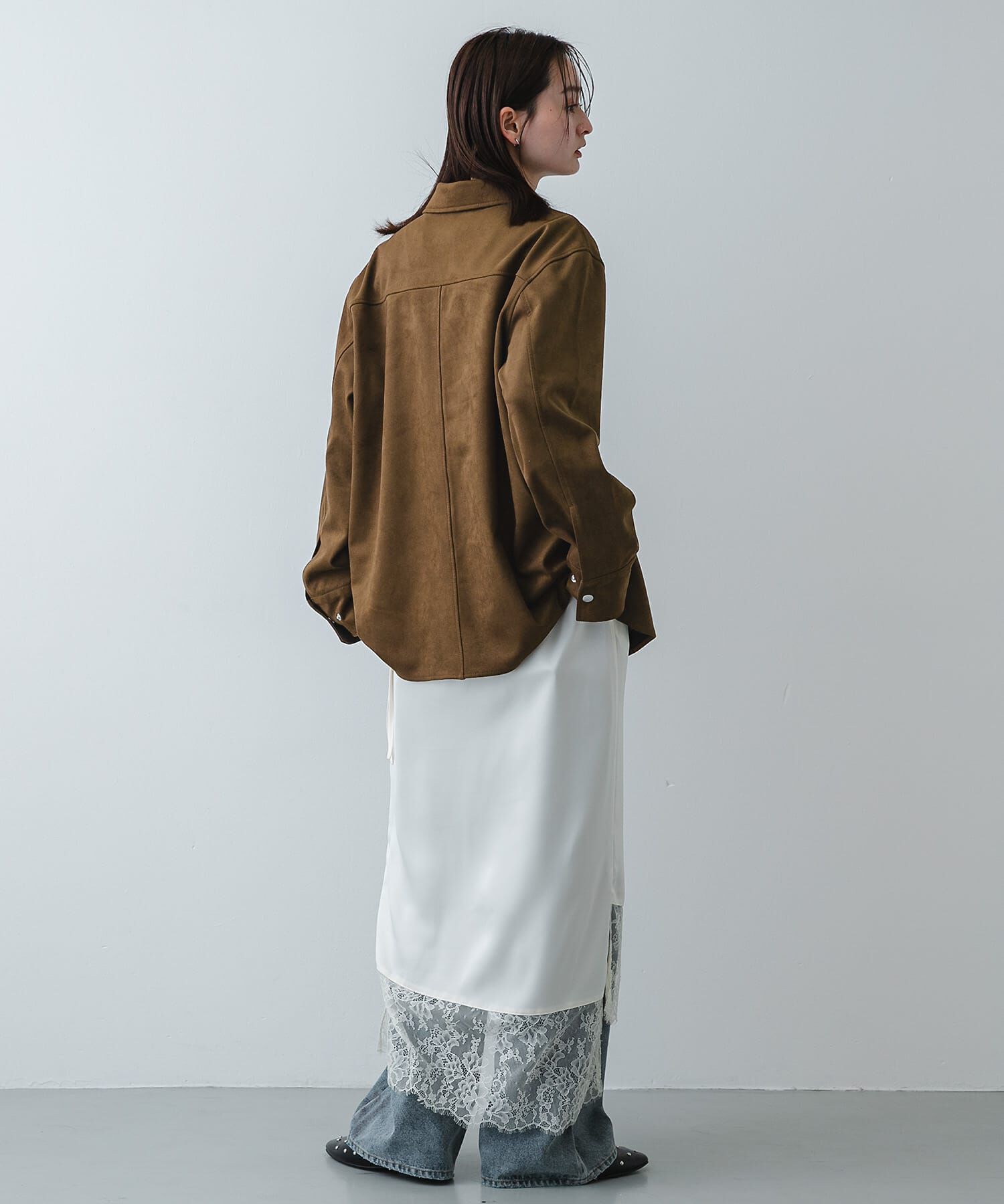 SENSE OF PLACE by URBAN RESEARCH「FSステンカラージャケット」|ノーカラーコート|