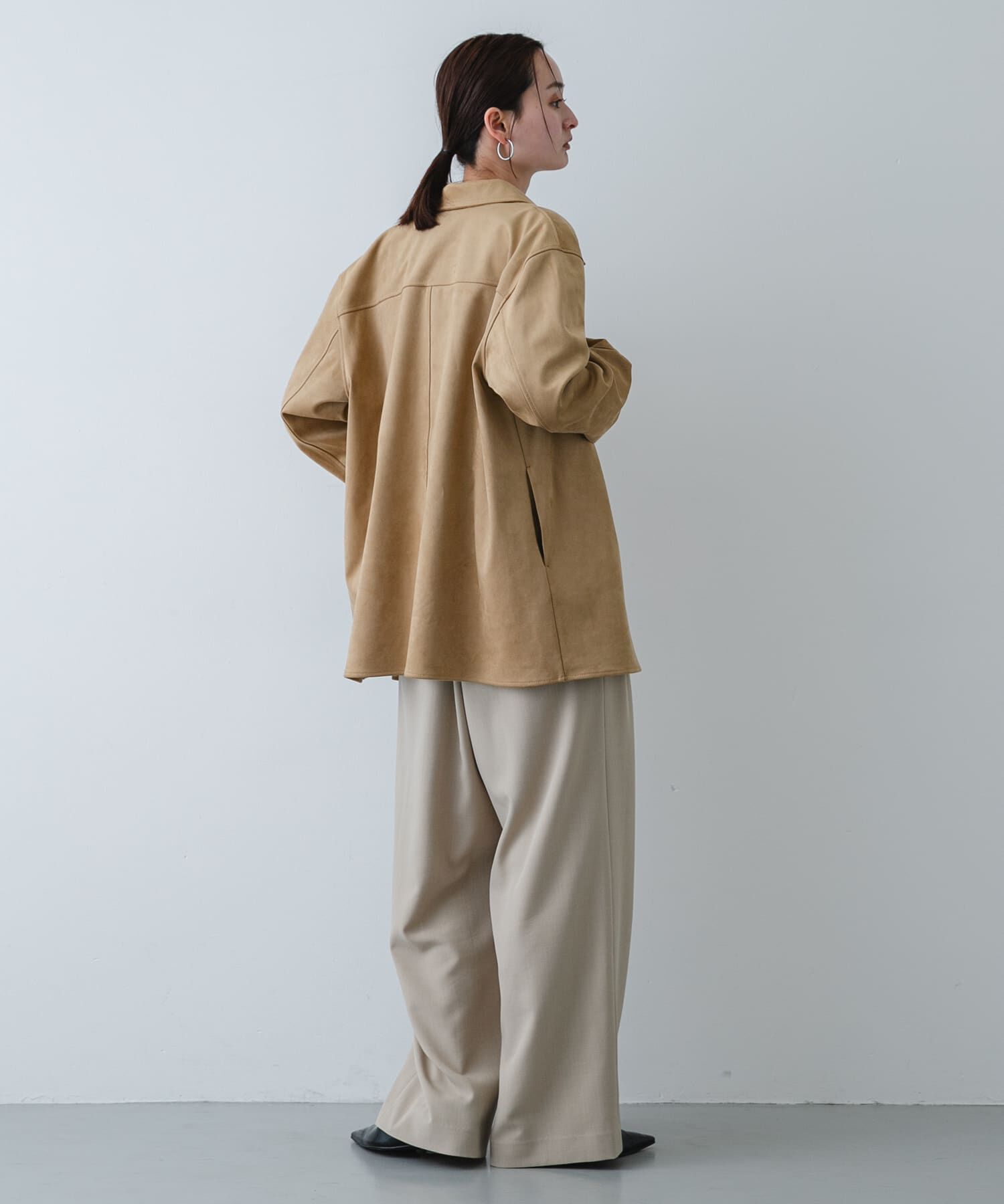 SENSE OF PLACE by URBAN RESEARCH「FSステンカラージャケット」|ノーカラーコート|