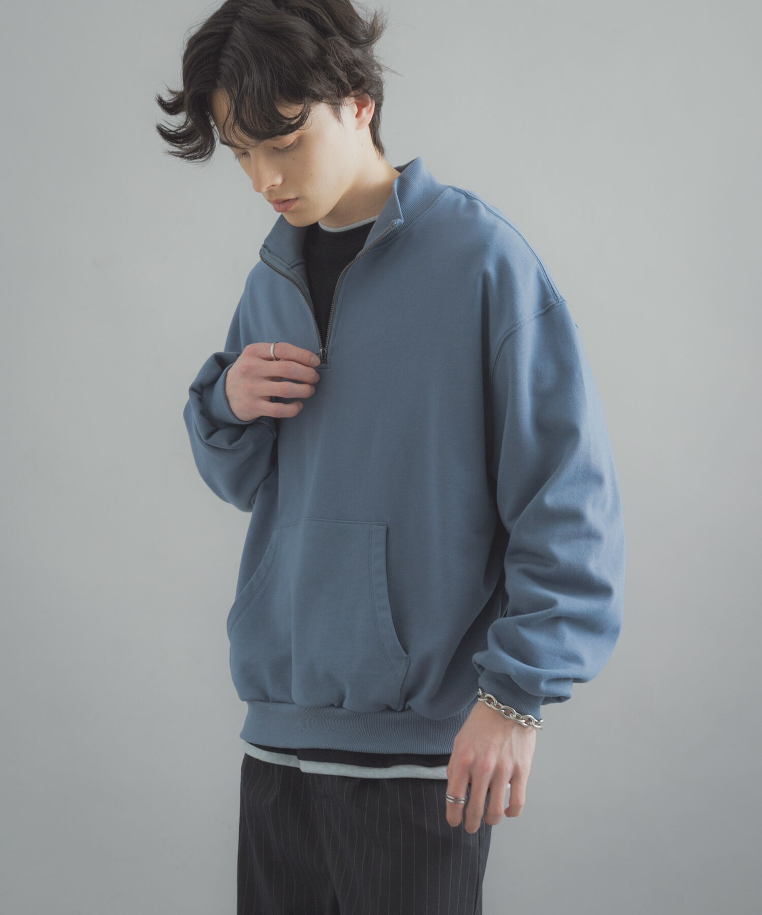 SENSE OF PLACE by URBAN RESEARCH「『洗濯可/撥水/防花粉』SKINProofハーフジップスウェット」|スウェット・ジャージ|