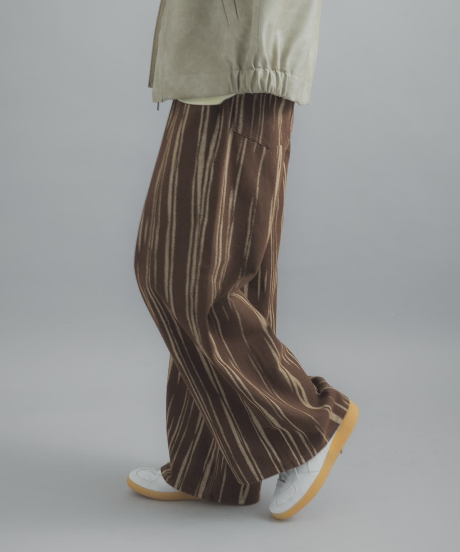 SENSE OF PLACE by URBAN RESEARCH「マーブルプリントワイドデニム」|デニム|