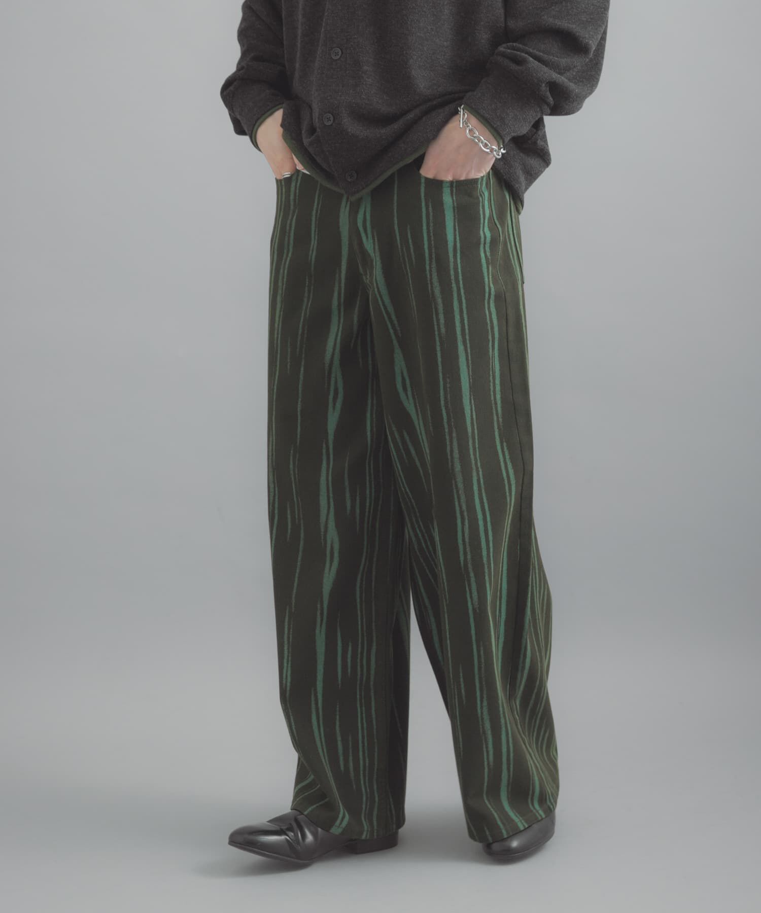 SENSE OF PLACE by URBAN RESEARCH「マーブルプリントワイドデニム」|デニム|