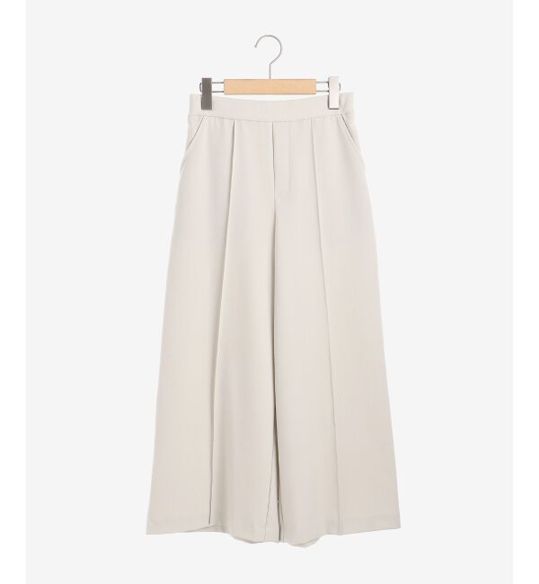 le.coeur blanc「ウールライクワイドクロップドパンツ」|スラックス|