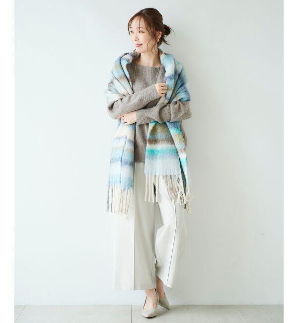 le.coeur blanc「ウールライクワイドクロップドパンツ」|スラックス|