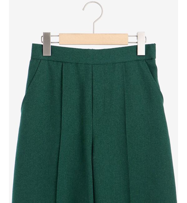 le.coeur blanc「ウールライクワイドクロップドパンツ」|スラックス|