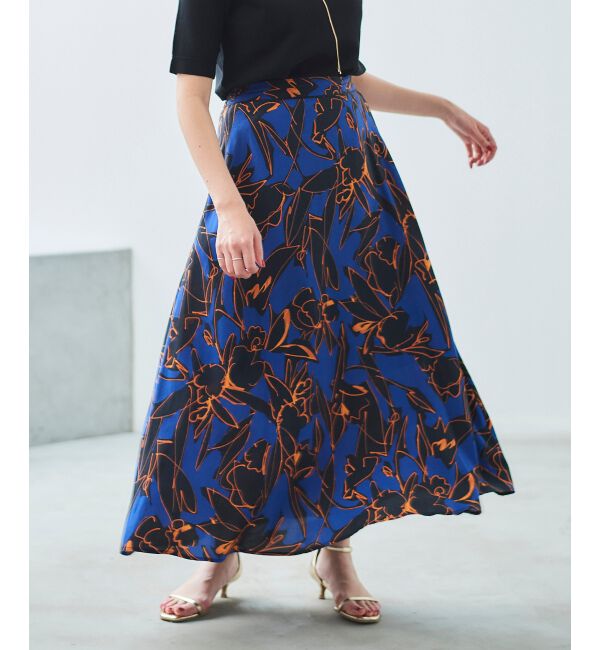 le.coeur blanc「IPEKER プリントフレアスカート」|フレア|