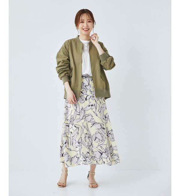 le.coeur blanc「IPEKER プリントフレアスカート」|フレア|