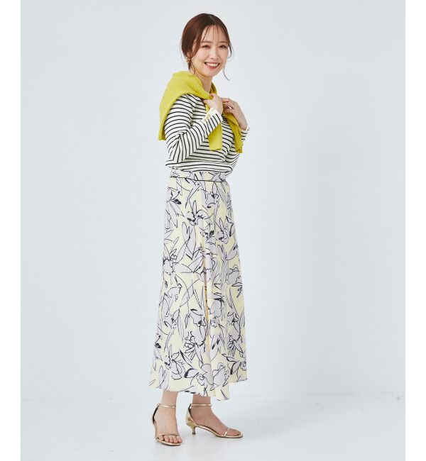 le.coeur blanc「IPEKER プリントフレアスカート」|フレア|