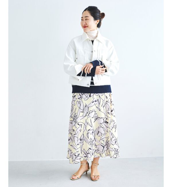 le.coeur blanc「IPEKER プリントフレアスカート」|フレア|