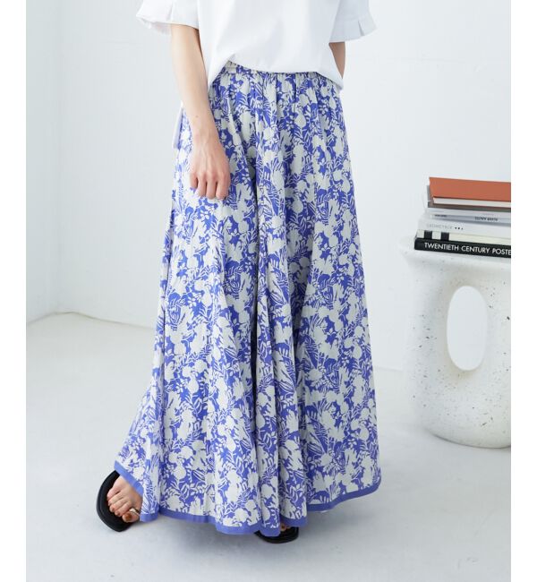  「《手洗い可能》Fanaka別注バイカラーフラワースカート」|スカート|