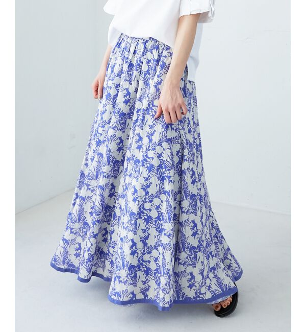  「《手洗い可能》Fanaka別注バイカラーフラワースカート」|スカート|