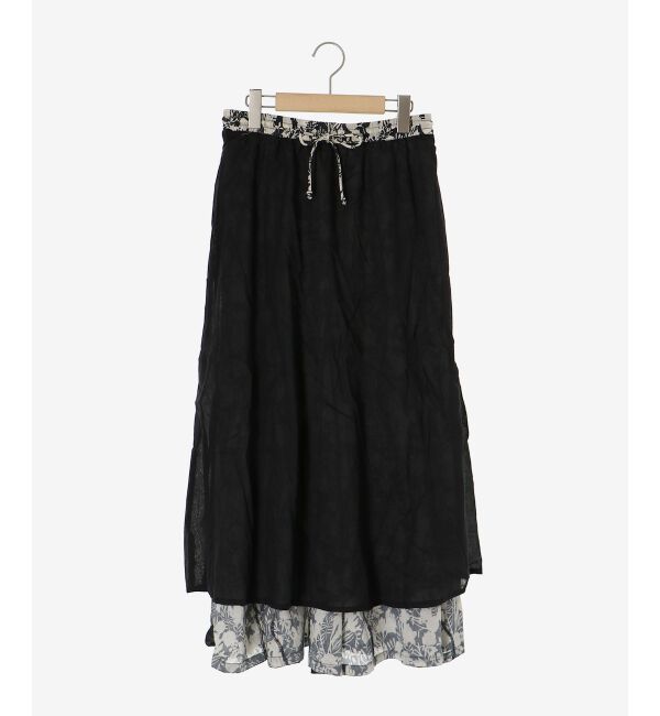  「《手洗い可能》Fanaka別注バイカラーフラワースカート」|スカート|