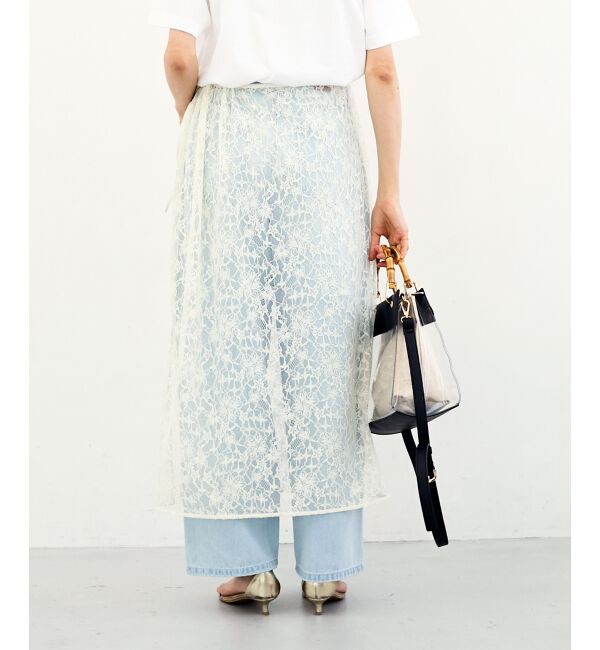  「Elisa Novelli レースラップスカート」|スカート|