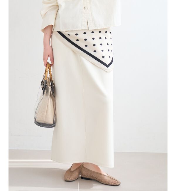  「カットジョーゼットナロースカート」|スカート|オフ