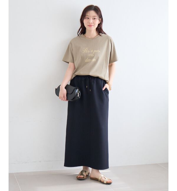  「カットジョーゼットナロースカート」|スカート|