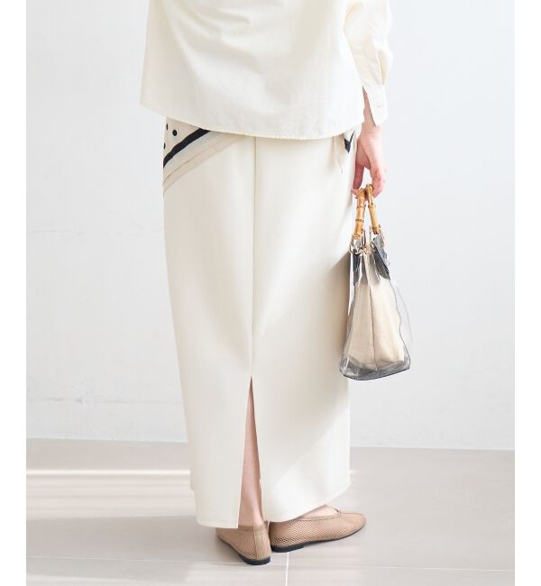  「カットジョーゼットナロースカート」|スカート|