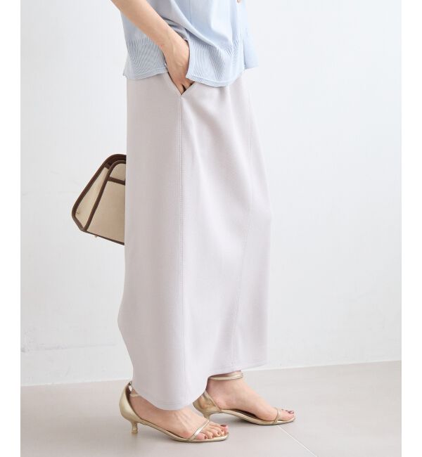  「カットジョーゼットナロースカート」|スカート|