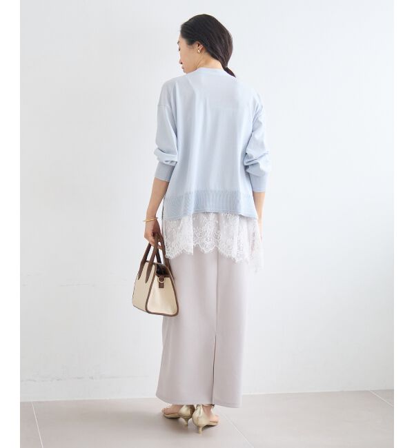  「カットジョーゼットナロースカート」|スカート|