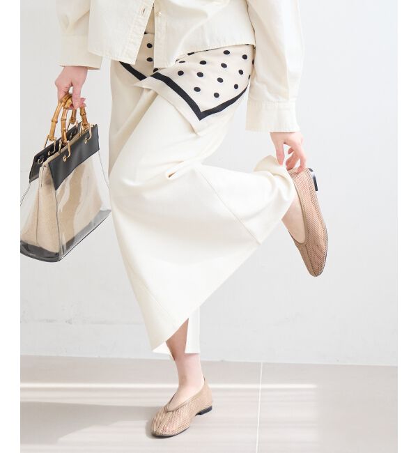 「カットジョーゼットナロースカート」|スカート|