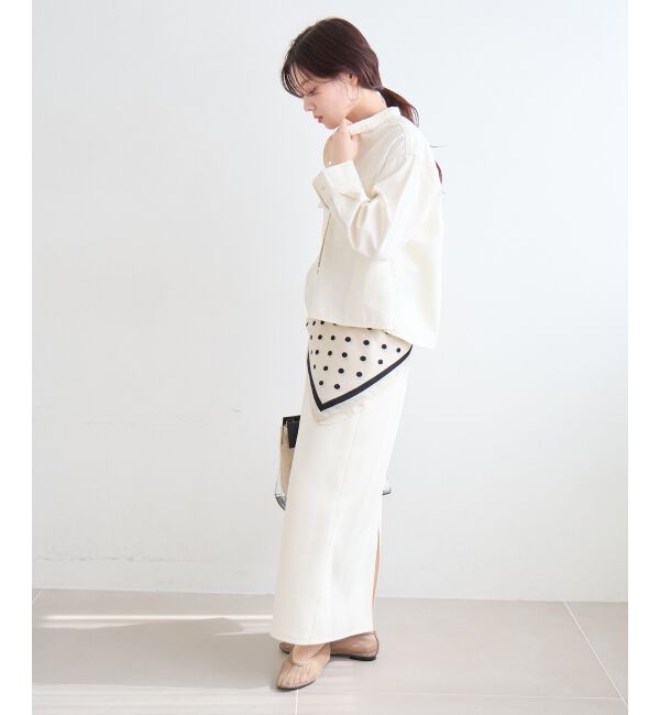  「カットジョーゼットナロースカート」|スカート|