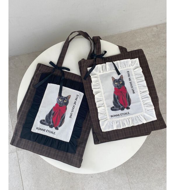  「おめかしネコチャントートバッグ」|トートバッグ|