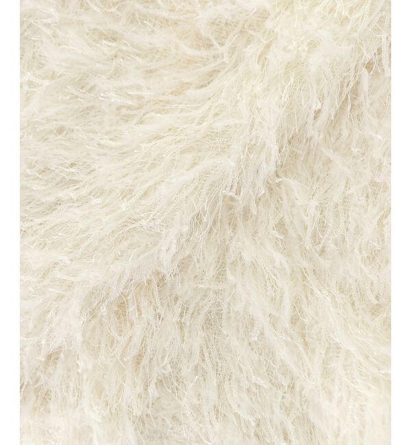  「フワフワフリンジハーフスリーブカーデ」|カーディガン|